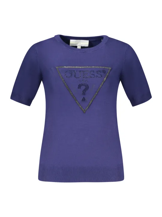 GUESS JEANS Damen KURZARMPULLOVER Blau | online kaufen