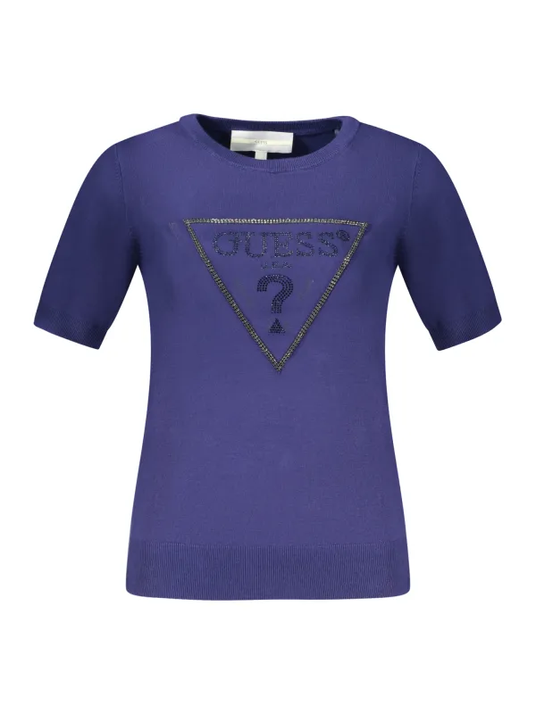 GUESS JEANS Damen KURZARMPULLOVER Blau | online kaufen