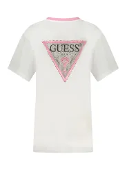 GUESS JEANS Damen MAXI-T-SHIRT Weiß | online kaufen