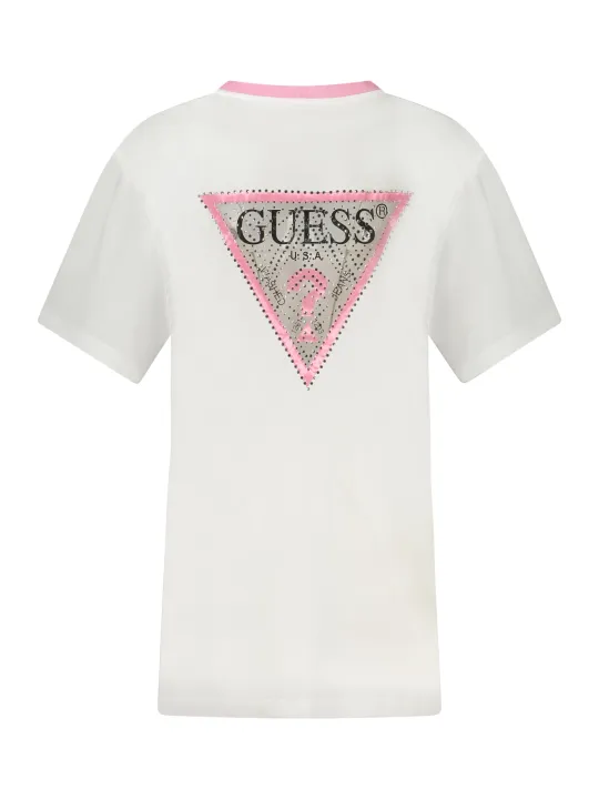 GUESS JEANS Damen MAXI-T-SHIRT Weiß | online kaufen