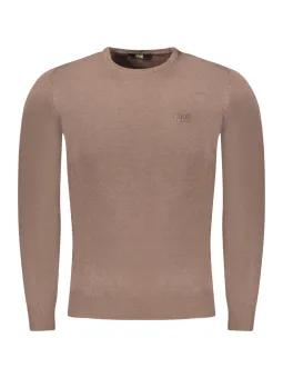 Cavalli Class Herren Langarmshirt Braun mieten | Flex-Fashion