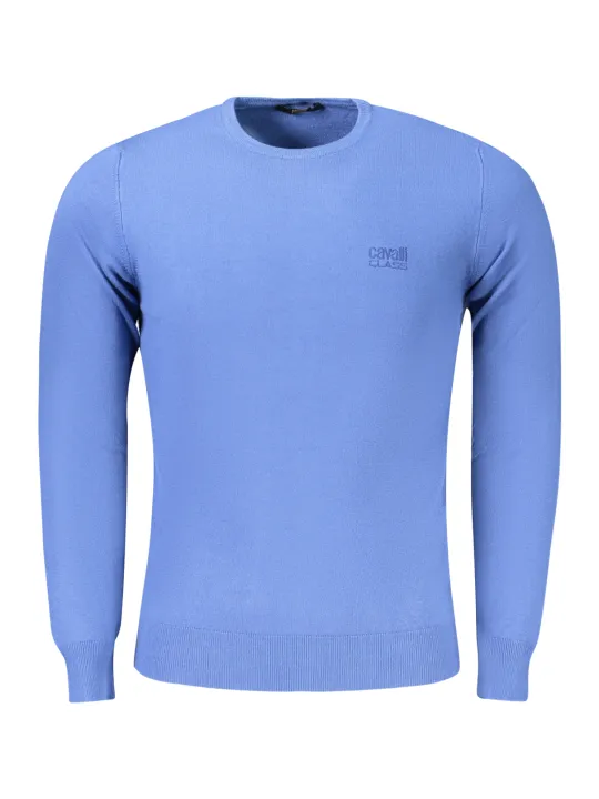 Cavalli Class Herren LANGARM-T-SHIRT Blau | online kaufen