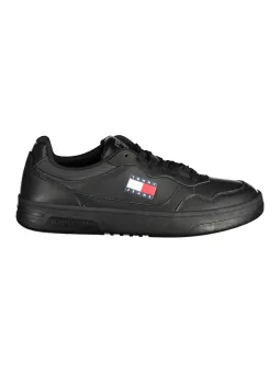 Miete stylische Tommy Hilfiger Herrensneaker in Schwarz