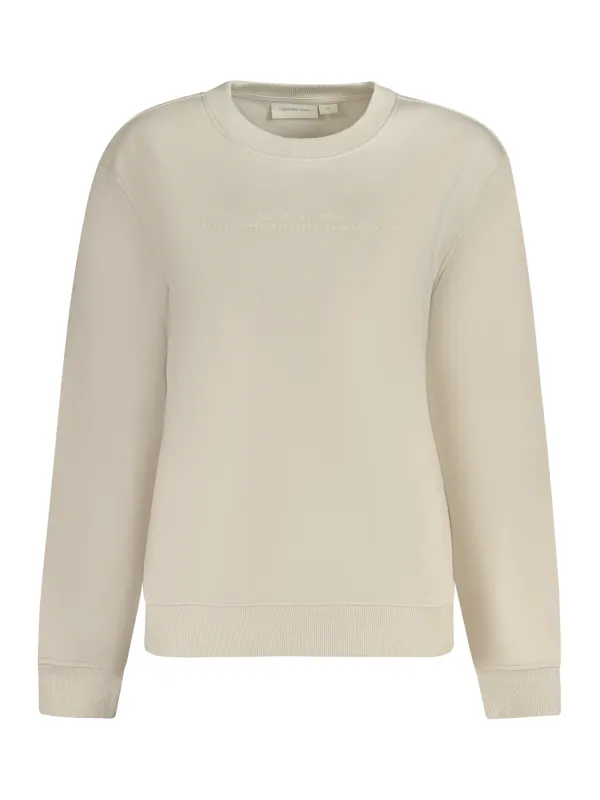 Calvin Klein Damen LANGARM-SWEATSHIRT Beige | online kaufen