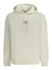 Calvin Klein Herren LANGARM-KAPUZENPULLOVER Weiß