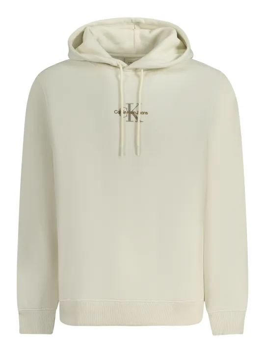 Calvin Klein Herren LANGARM-KAPUZENPULLOVER Weiß