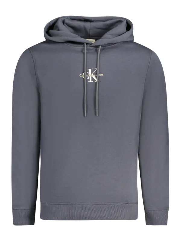 Calvin Klein Herren LANGARM-KAPUZENPULLOVER Blau