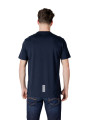 Dunkelblaues EA7 Baumwoll-T-Shirt