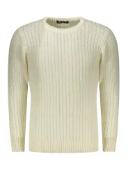 U.S. GRAND POLO Herren RUNDHALS-PULLOVER Weiß