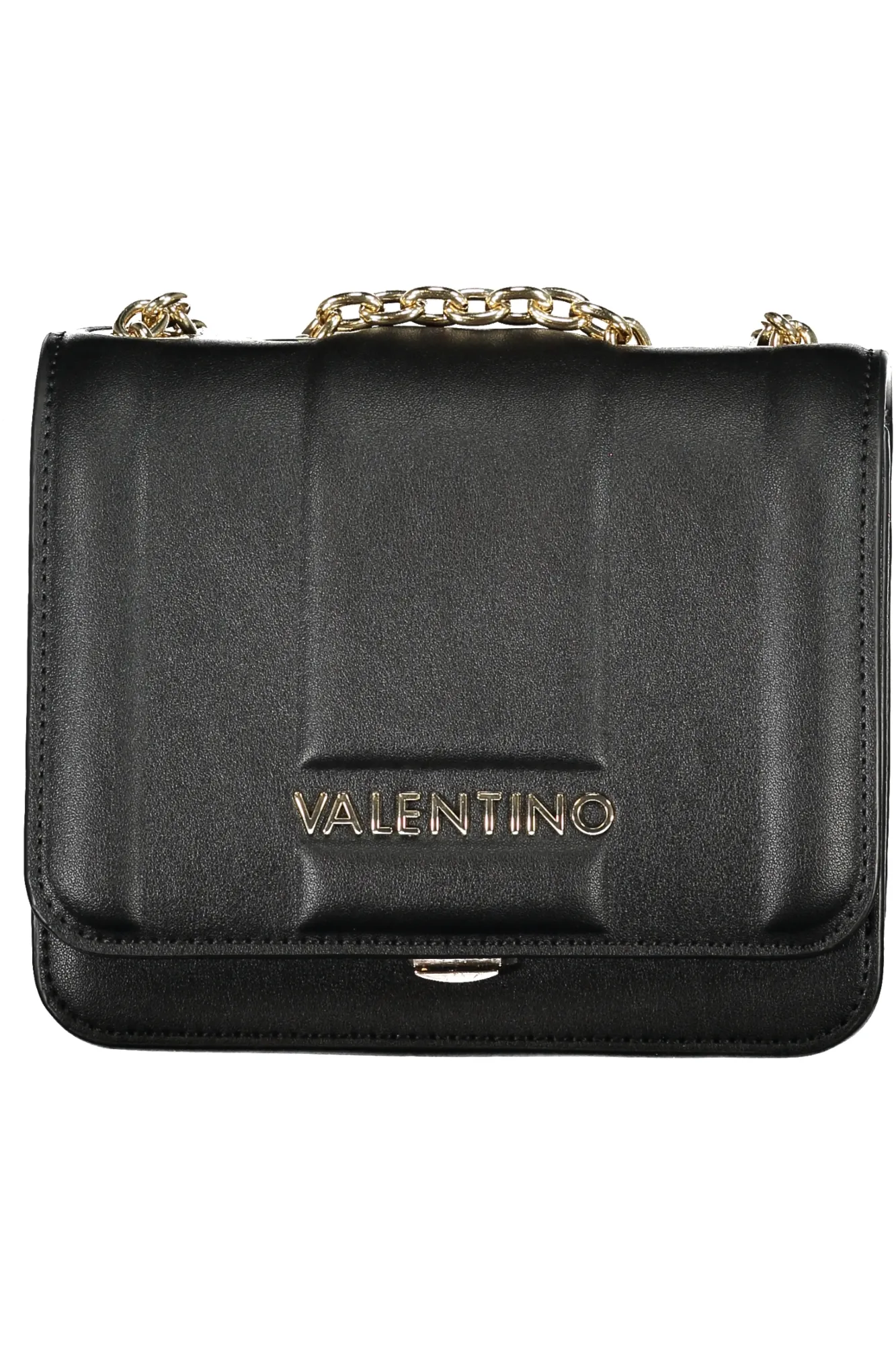Damen KETTEN-SCHULTERTASCHE Schwarz VBS8G610BRASS_NENERO
