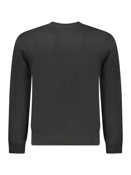 GUESS JEANS Herren LANGARM-SWEATSHIRT Schwarz