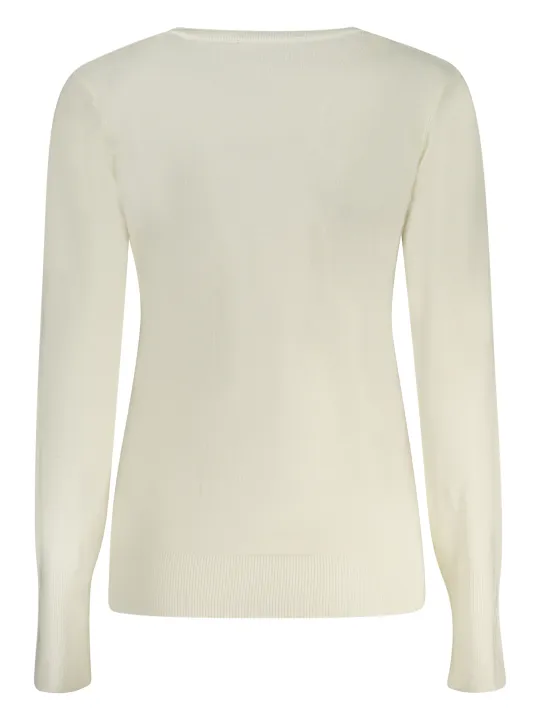 GUESS JEANS Damen LANGARMPULLOVER Weiß | online kaufen