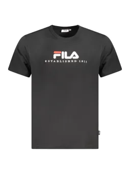 Fila Herren Kurzarm-T-Shirt Schwarz mieten | Flex-Fashion