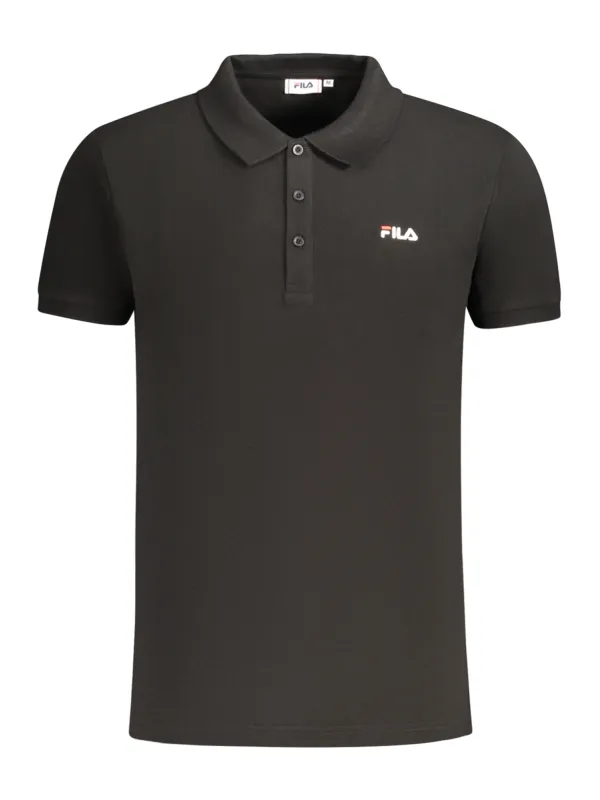 Fila Herren KURZARM-POLOSHIRT Schwarz | online kaufen