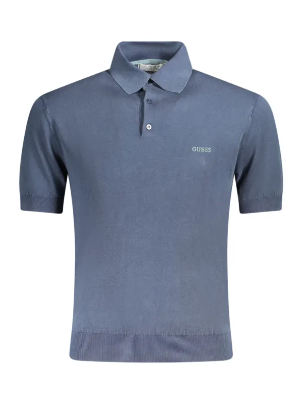 GUESS JEANS Herren KURZARM-POLOSHIRT Blau | online kaufen