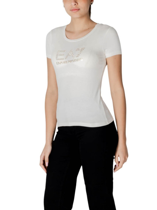 EA7 T-Shirt mit weißem Logo