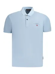 Napapijri Herren KURZARM-POLOSHIRT Hellblau | online kaufen
