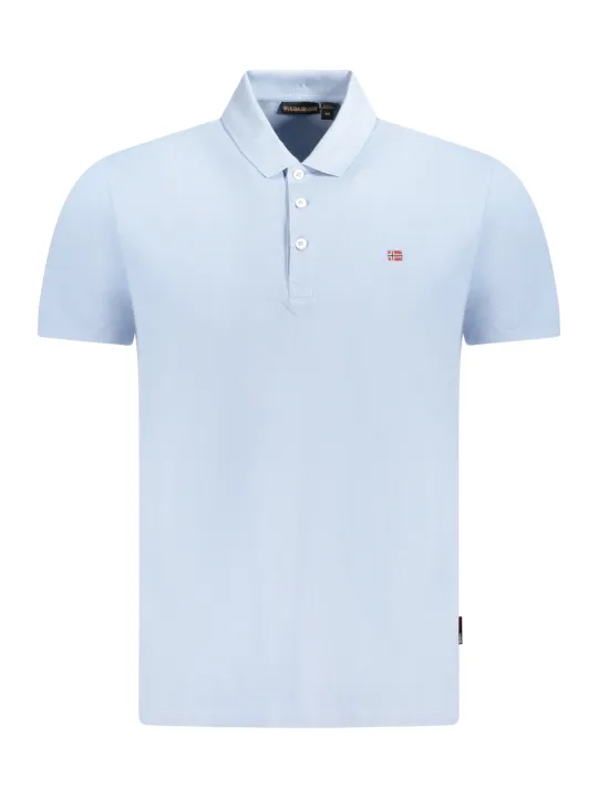 Napapijri Herren KURZARM-POLOSHIRT Hellblau | online kaufen