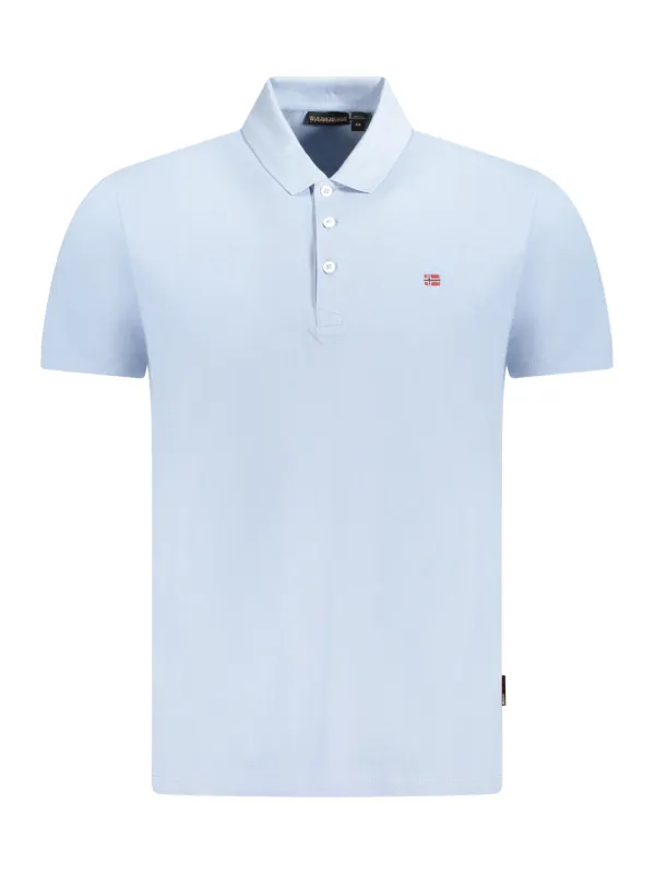 Napapijri Herren KURZARM-POLOSHIRT Hellblau | online kaufen