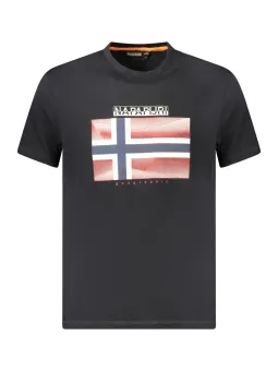 Napapijri Herren T-Shirt Schwarz mieten - Flex-Fashion Verleih