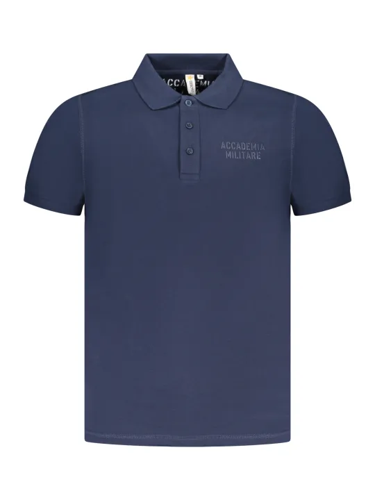 ACCADEMIA MILITARE Herren KURZARM-POLOSHIRT Blau