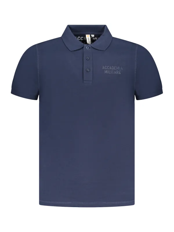 ACCADEMIA MILITARE Herren KURZARM-POLOSHIRT Blau