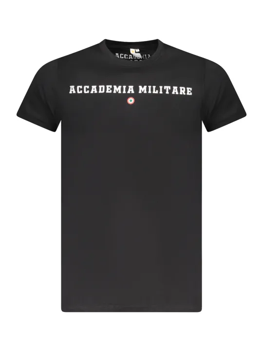 ACCADEMIA MILITARE Herren KURZARM-T-SHIRT Schwarz