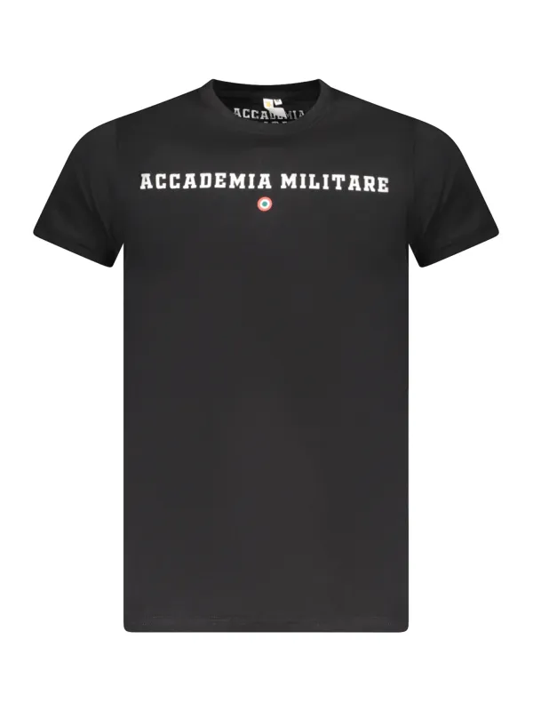 ACCADEMIA MILITARE Herren KURZARM-T-SHIRT Schwarz