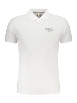 ACCADEMIA MILITARE Herren KURZARM-POLOSHIRT Weiß