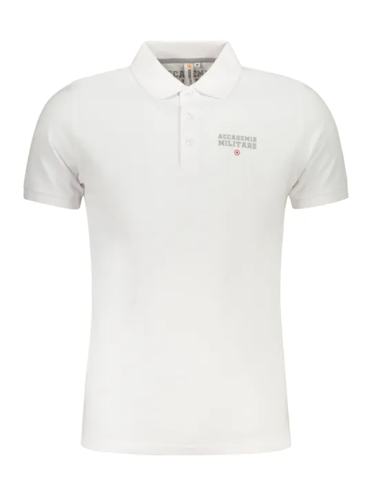 ACCADEMIA MILITARE Herren KURZARM-POLOSHIRT Weiß