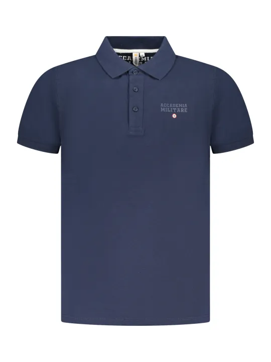 ACCADEMIA MILITARE Herren KURZARM-POLOSHIRT Blau