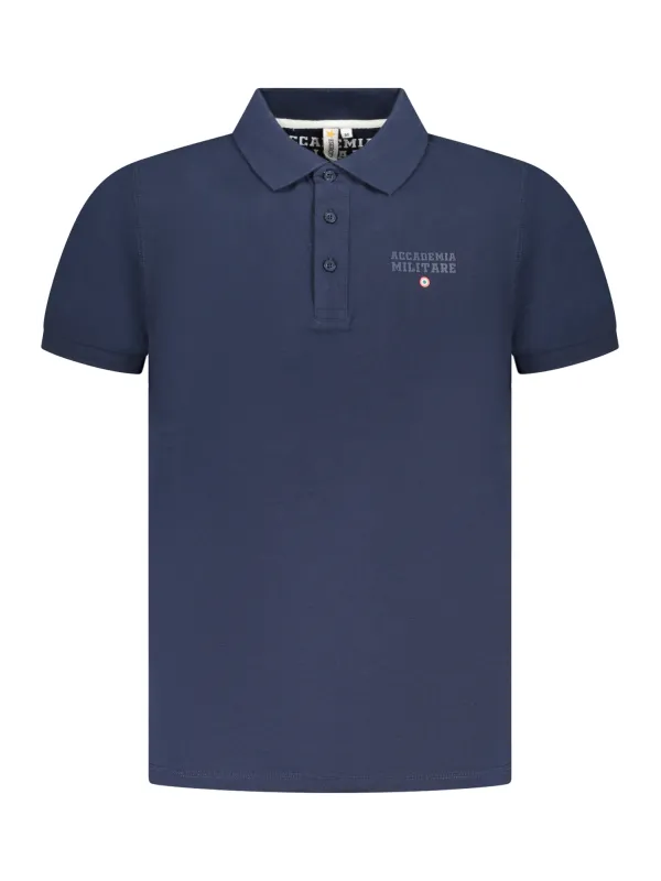 ACCADEMIA MILITARE Herren KURZARM-POLOSHIRT Blau