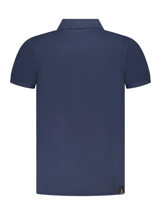 ACCADEMIA MILITARE Herren KURZARM-POLOSHIRT Blau