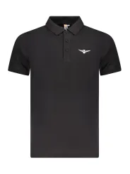 ACCADEMIA MILITARE Herren KURZARM-POLO Schwarz