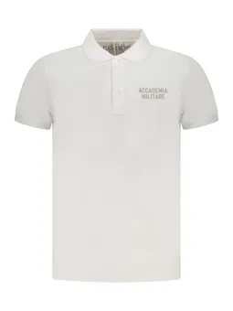 ACCADEMIA MILITARE Herren KURZARM-POLOSHIRT Weiß
