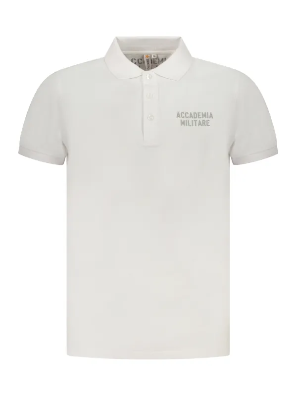 ACCADEMIA MILITARE Herren KURZARM-POLOSHIRT Weiß