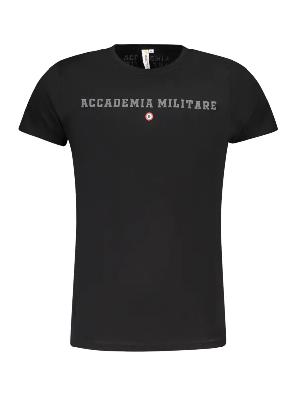 ACCADEMIA MILITARE Herren KURZARM-T-SHIRT Schwarz