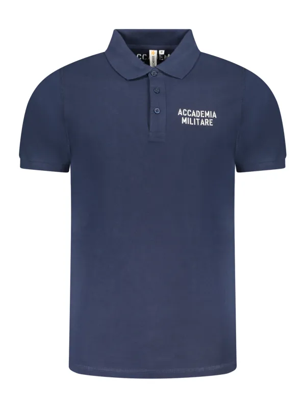 ACCADEMIA MILITARE Herren KURZARM-POLO Blau | online kaufen
