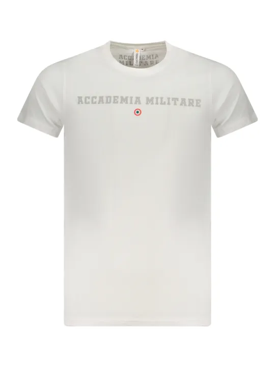 ACCADEMIA MILITARE Herren KURZARM-T-SHIRT Weiß
