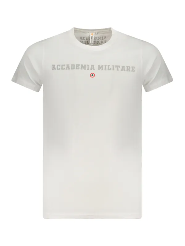 ACCADEMIA MILITARE Herren KURZARM-T-SHIRT Weiß