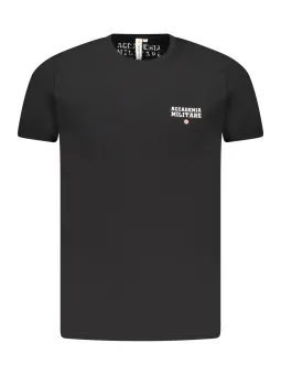 ACCADEMIA MILITARE Herren KURZARM-T-SHIRT Schwarz