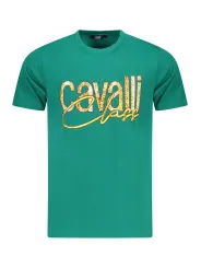 Cavalli Class Herren KURZARM-T-SHIRT Grün | online kaufen