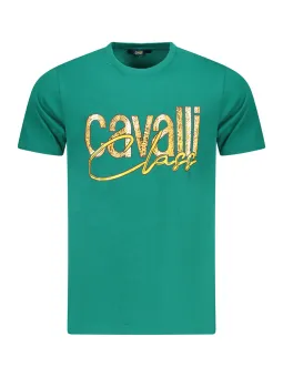 Cavalli Class Herren KURZARM-T-SHIRT Grün | online kaufen