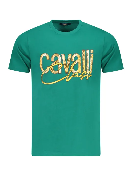 Cavalli Class Herren KURZARM-T-SHIRT Grün | online kaufen