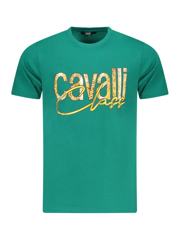 Cavalli Class Herren KURZARM-T-SHIRT Grün | online kaufen