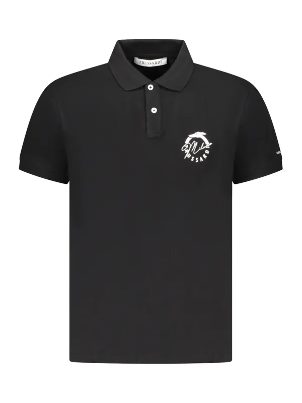 Trussardi Herren KURZARM-POLO Schwarz | online kaufen