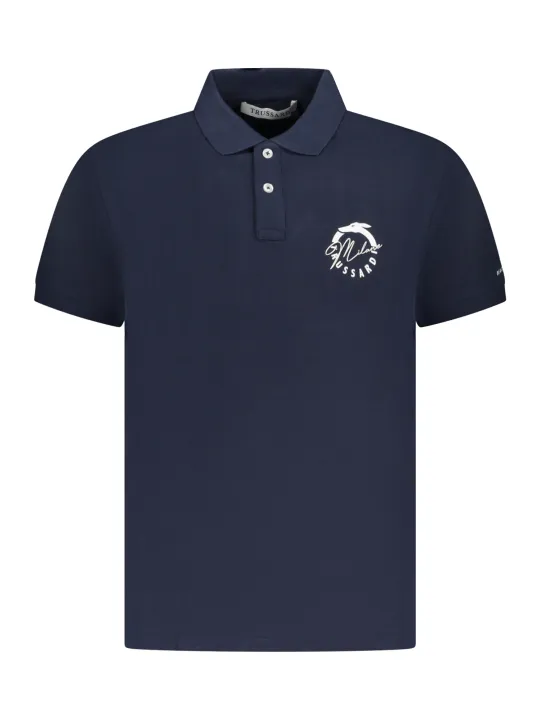 Trussardi Herren KURZARM-POLO Blau | online kaufen