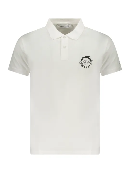 Trussardi Herren KURZARM-POLO Weiß | online kaufen