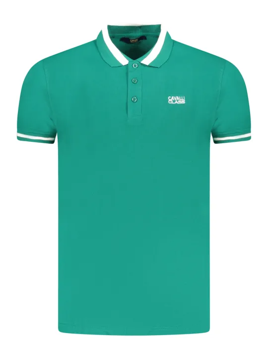 Cavalli Class Herren KURZARM-POLOSHIRT Grün | online kaufen