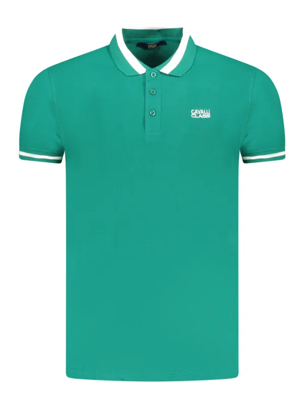 Cavalli Class Herren KURZARM-POLOSHIRT Grün | online kaufen